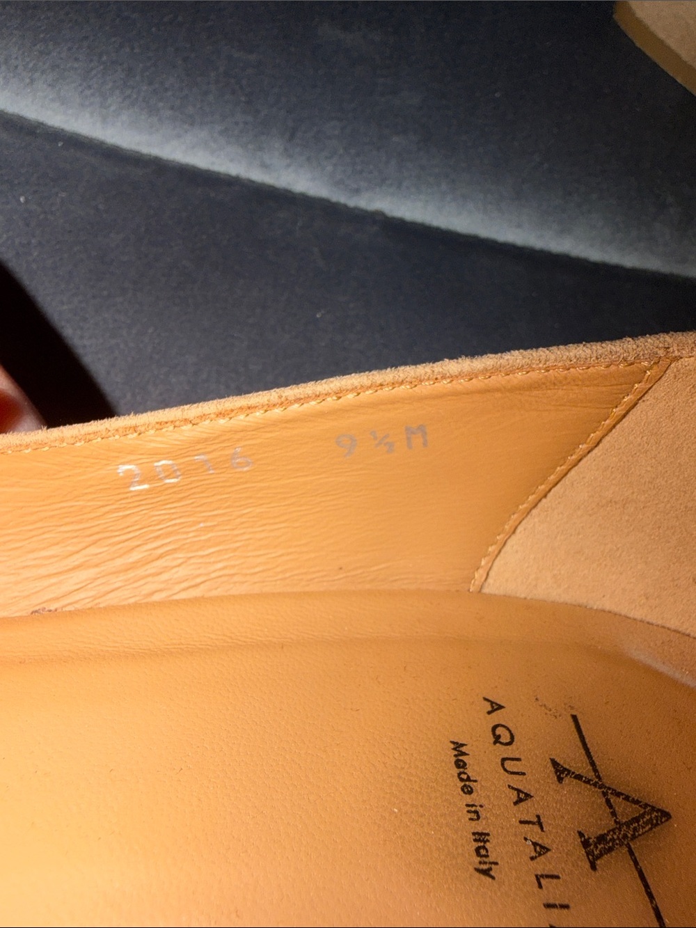 Aquatalia Beige Suede Pasha Pointed-Toe Pump size 9.5 - Picture 3 of 8